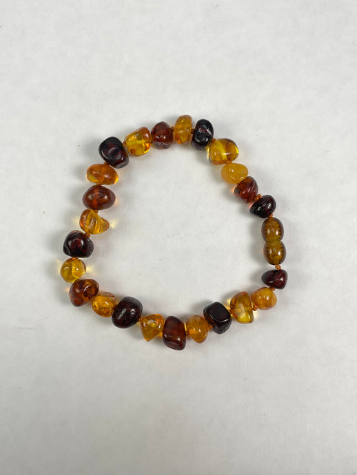 Mixed Polished Baltic Amber Bracelet