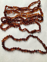 Baltic Amber Teething Necklace in Cognac